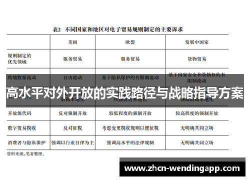 高水平对外开放的实践路径与战略指导方案